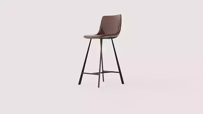 Barstool Trac Low-poly 3D model