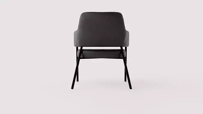 Armchair Loella Low-poly 3D model 5