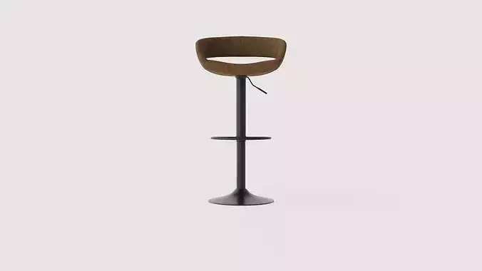 Bar stool Leo Low-poly 3D model