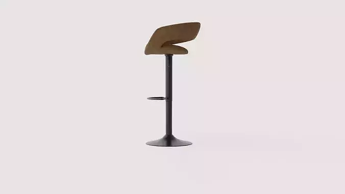Bar stool Leo Low-poly 3D model 3