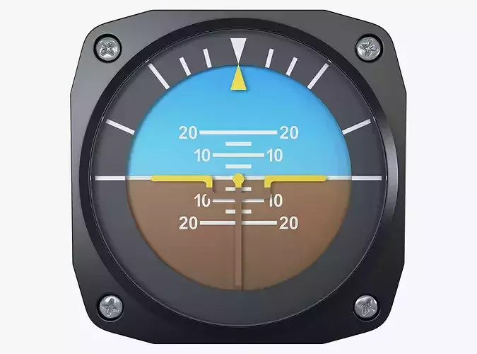 Aircraft Attitude Indicator Gauge M1