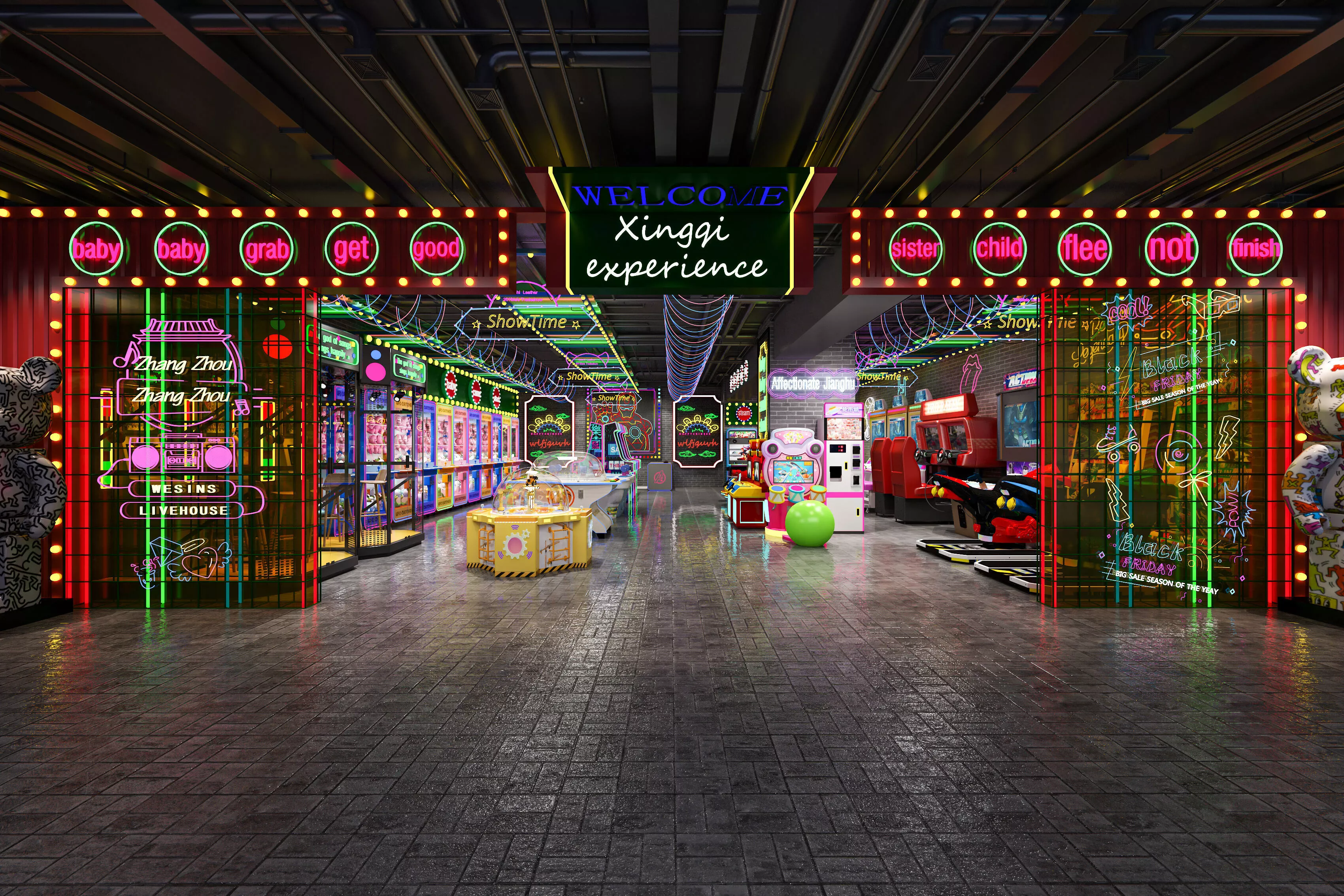 Inside the Cyber Industrial Wind Game City 3D model