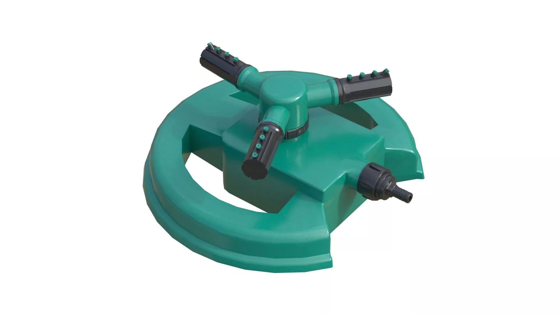 Rotating Garden Sprinkler Low-poly 3D model