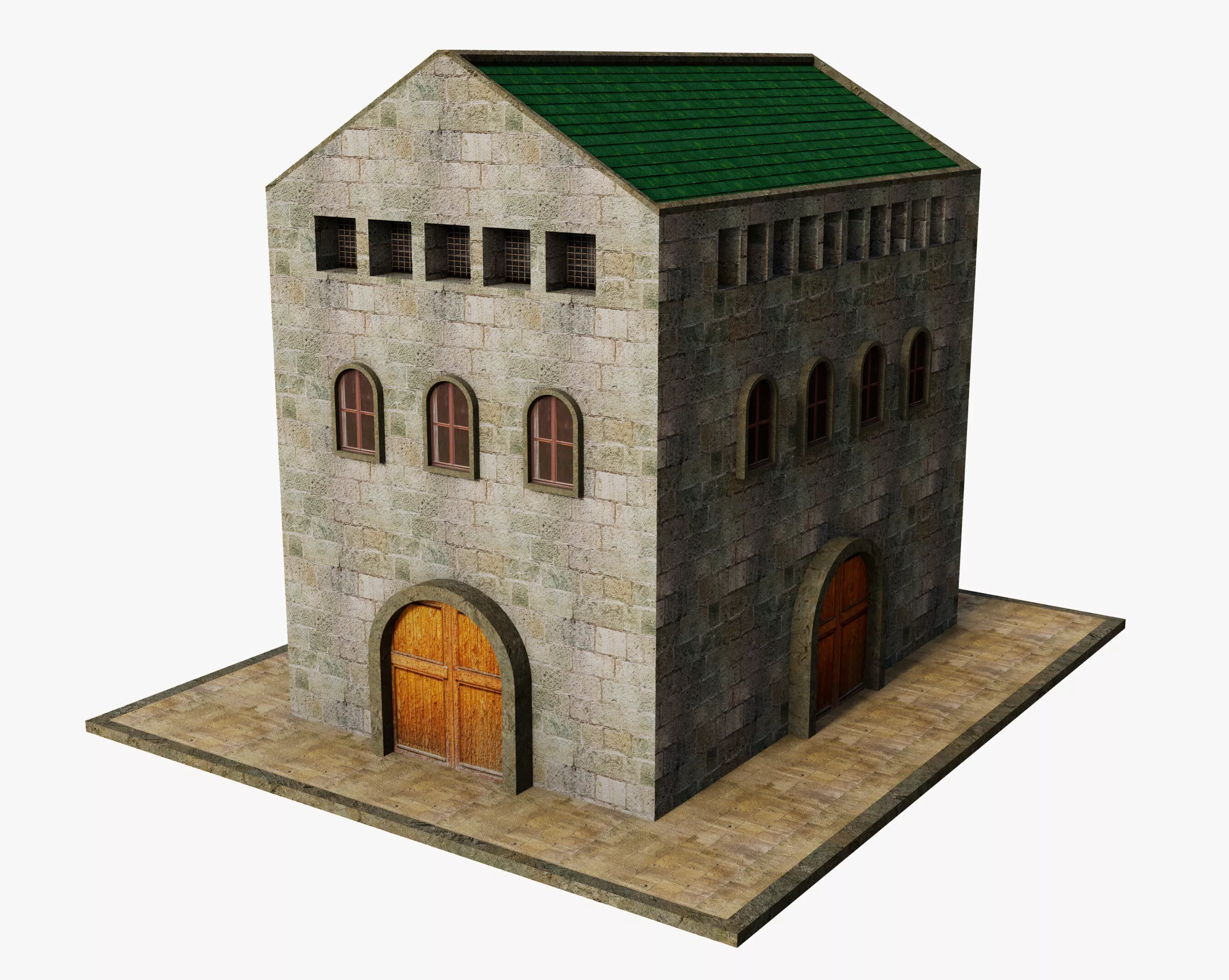 Ancient Pier Building v3 Free 3D model