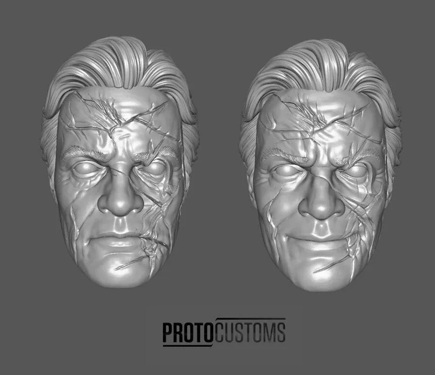 THE PUNISHER WAR ZONE 2008 JIGSAW HEADSCULPT 2-PACK 3D print model