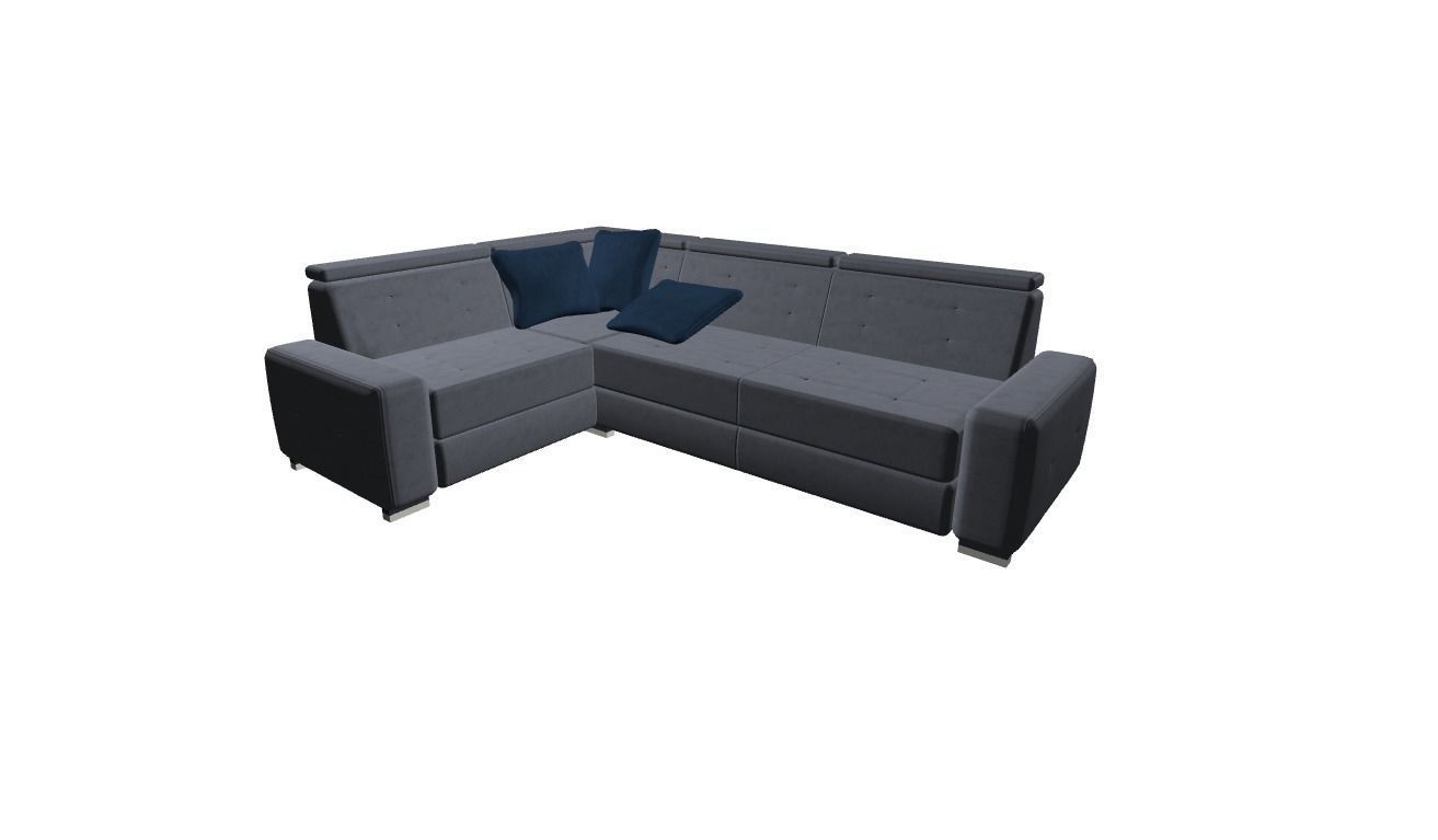 big top design modern sofa corner Low-poly 3D model_1