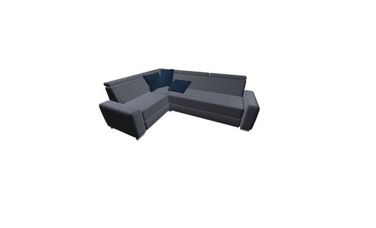 big top design modern sofa corner Low-poly 3D model_0