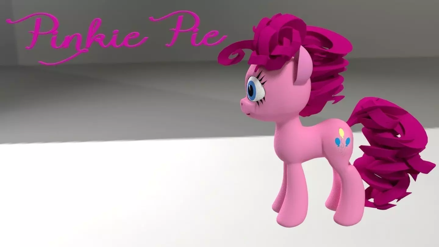 My Little Pony PinkiePie 3D Model Low-poly 3D model_0