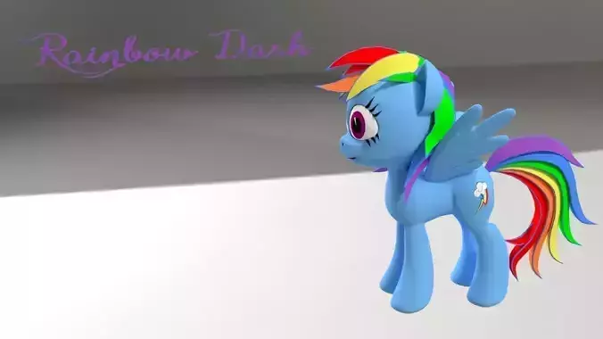 My Little Pony RainBowDash 3D Model