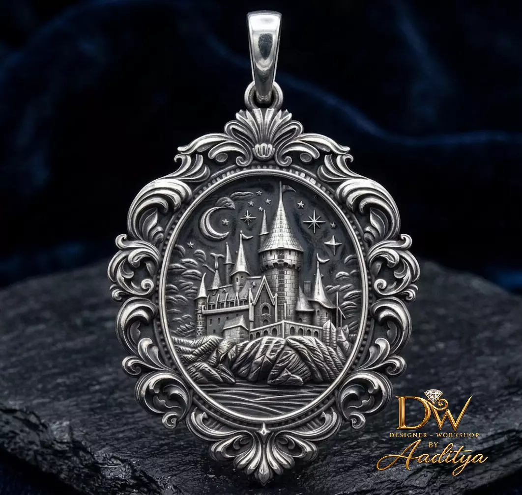 Hogwarts Castle Charm Pendant 3D print model