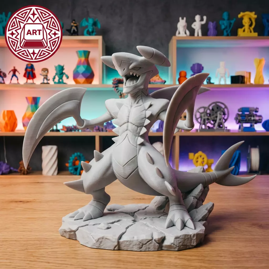 Garchomp Pokemon Figure Fan Art 3D print model
