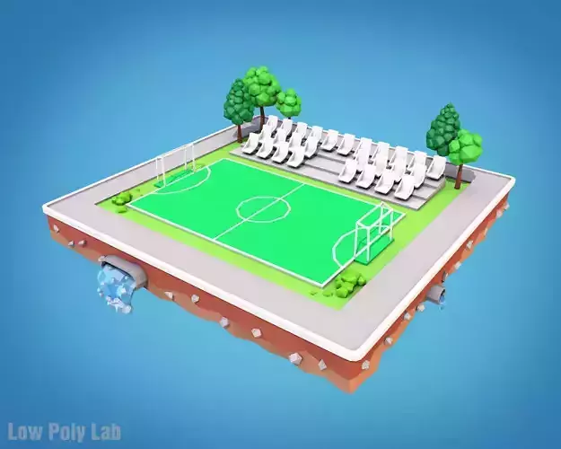Cartoon Football Field