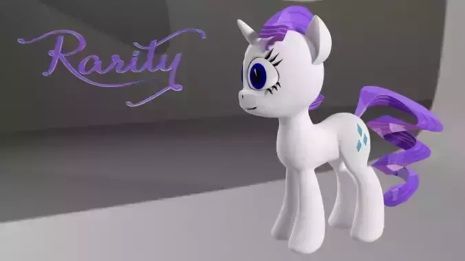 My Little Pony Rarity 3D Model