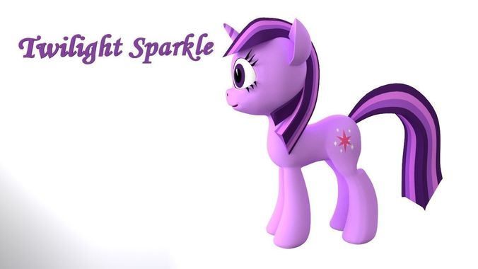 My Little Pony TwilightSparkle 3D Model Low-poly 3D model