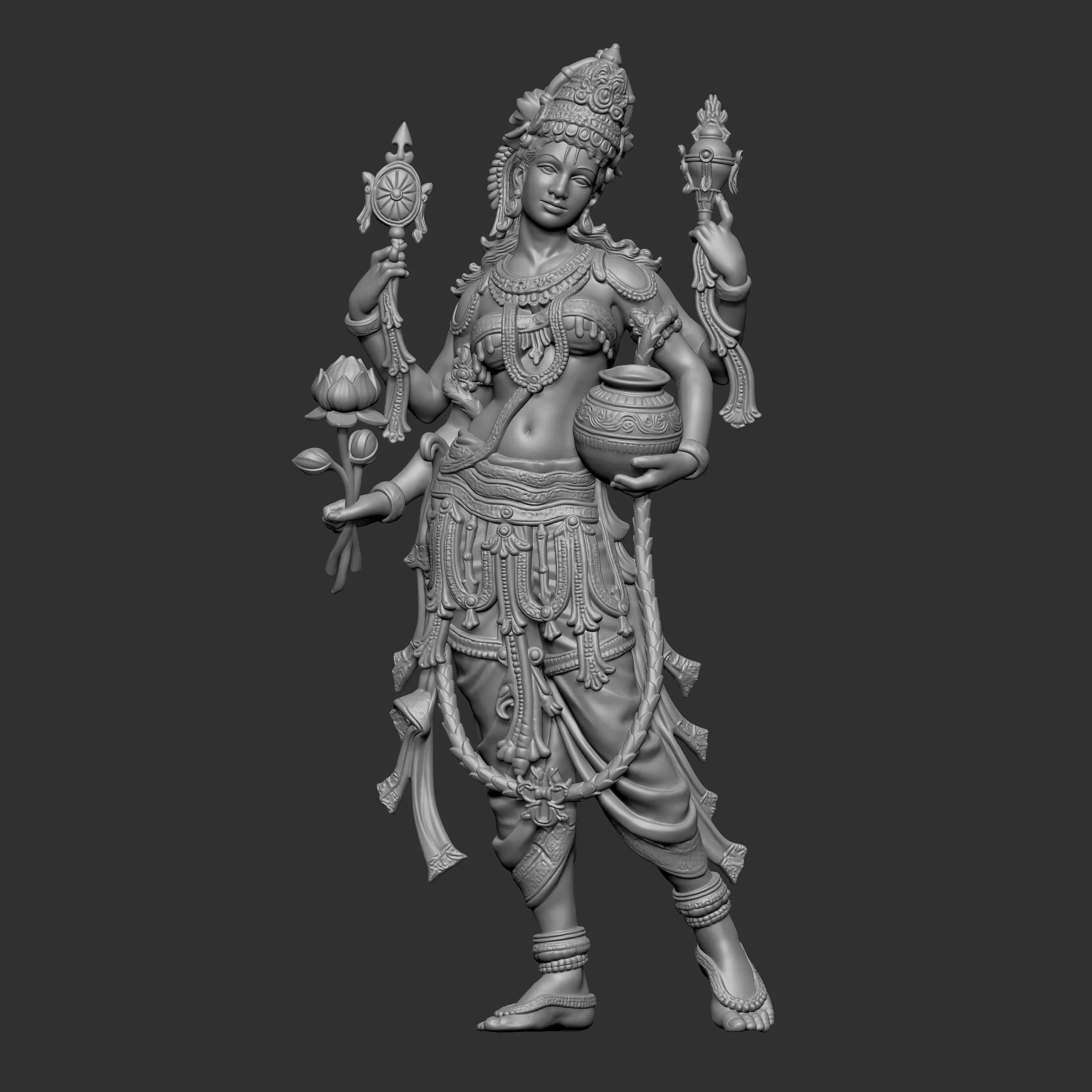 3d sculpture and miniature ready 3D print model