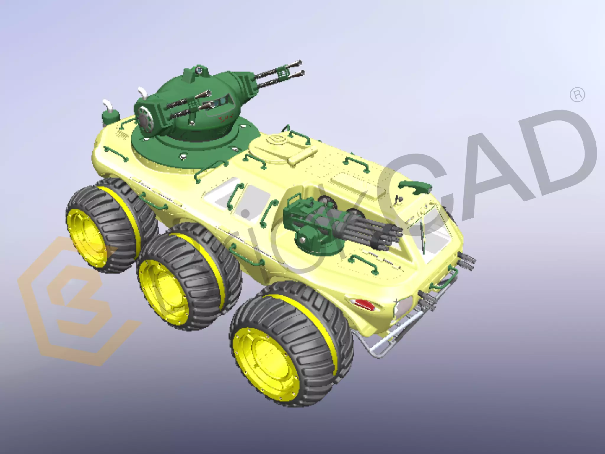 All Terrain Fighting Vehicle AFV 3D model
