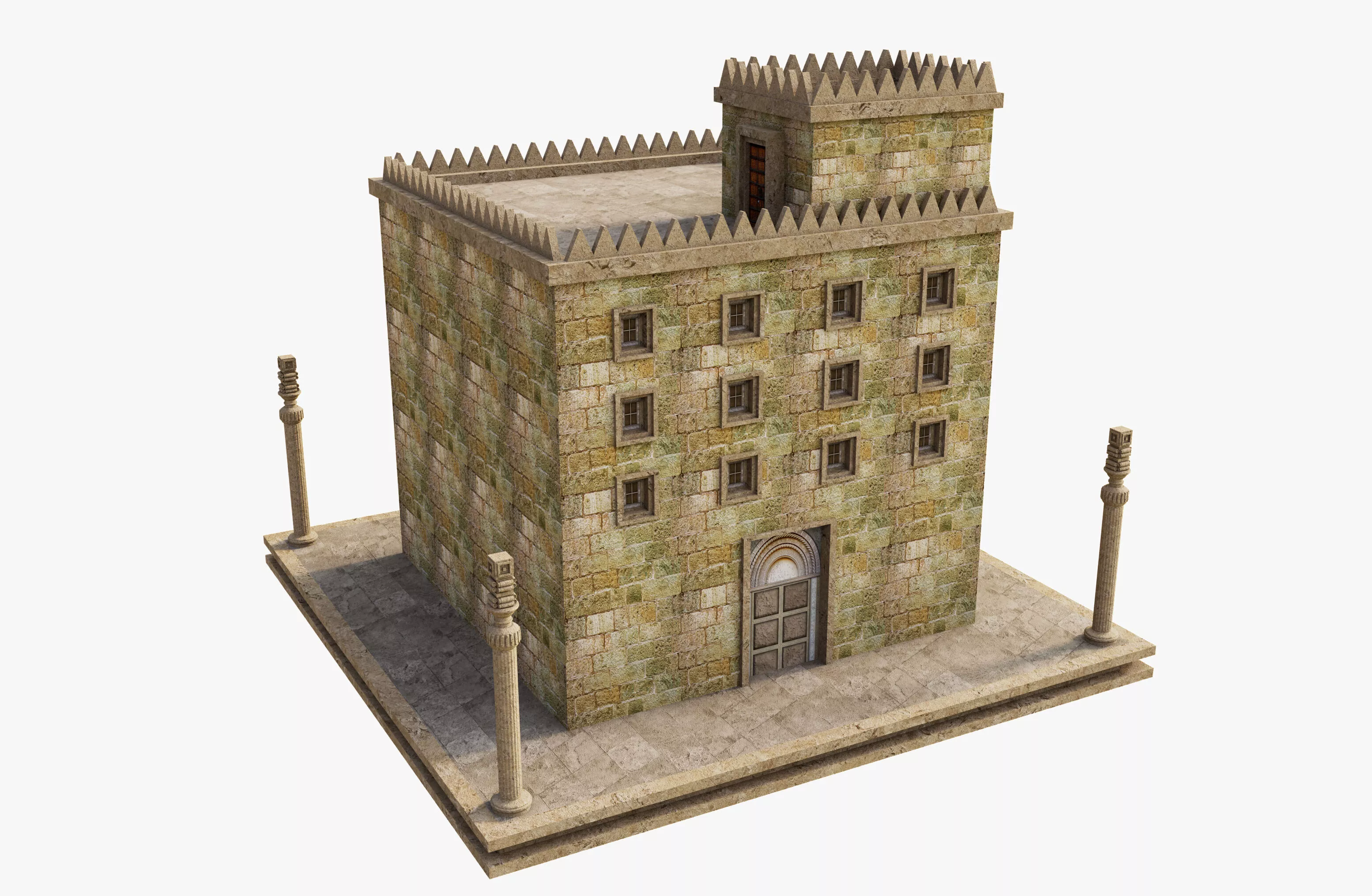 Ancient Persian Building Free 3D model