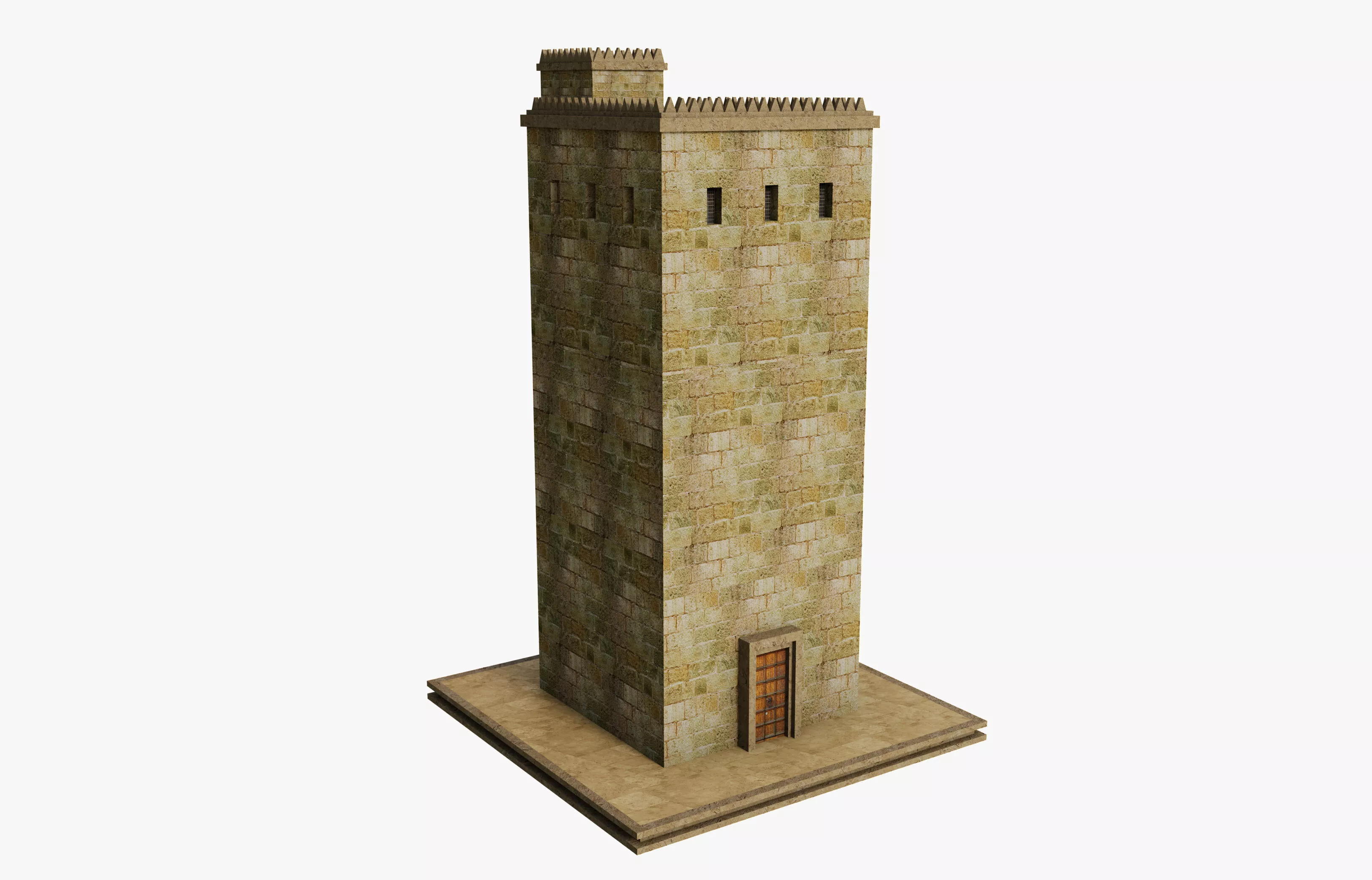 Ancient Persian Tower Free 3D model