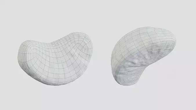 Peeled And Whole Mandarin Set Photogrammetry 3D Scan Low-poly 3D model 4