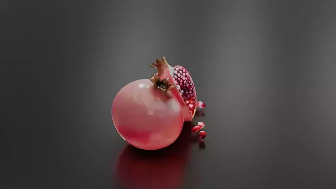 Pomegranate 01 3D print model 5