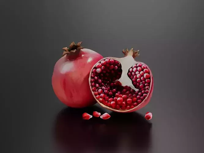 Pomegranate 01 3D print model