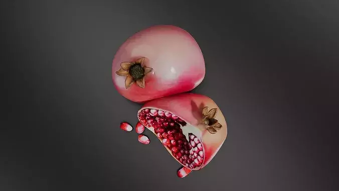 Pomegranate 01 3D print model 6