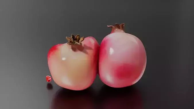 Pomegranate 01 3D print model 4