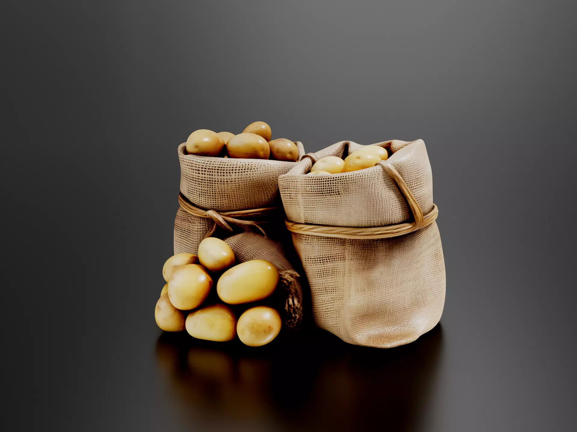 Potato sack 01 3D print model