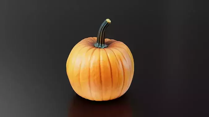 Pumpkin 01 3D print model 4