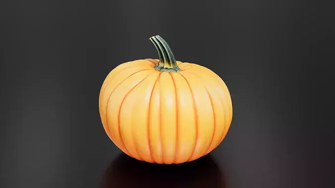 Pumpkin 02 3D print model 3