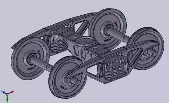Diamond bogie frame