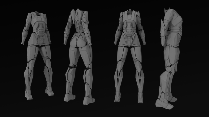 Sci-fi armor reference Free 3D model