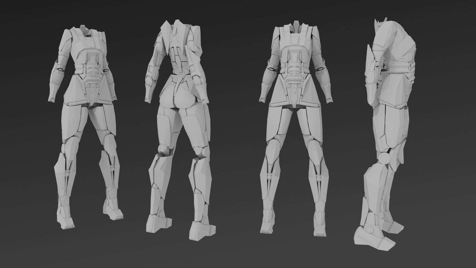 Sci-fi armor reference Free 3D model