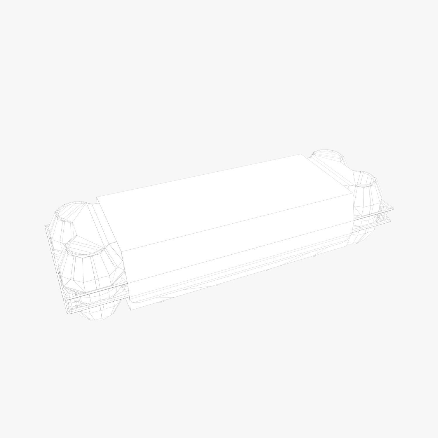 Clear Plastic Dozen Egg Packaging  3D model_9