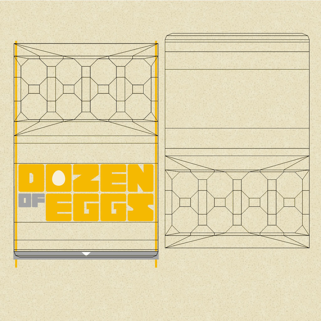 Clear Plastic Dozen Egg Packaging  3D model_13