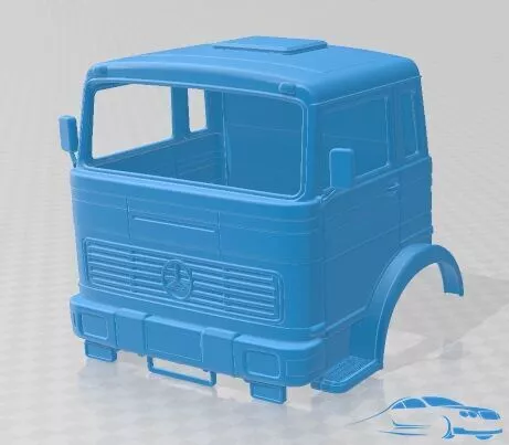 Mercedes Benz LPS 1969 Body Cabin Truck Printable 3D print model