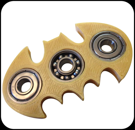 Fidget Spinner Bat design 3D print model