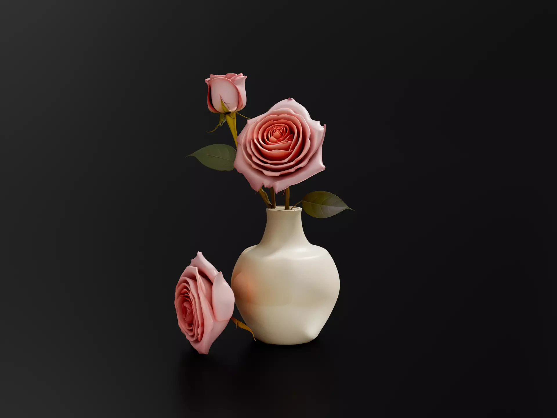 Rose Pot 02 3D print model