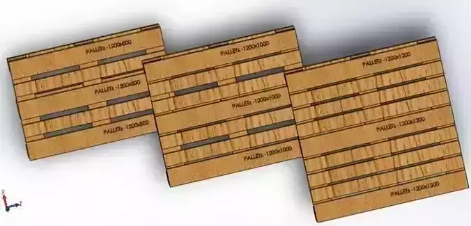 Euro PALLETS 3D model