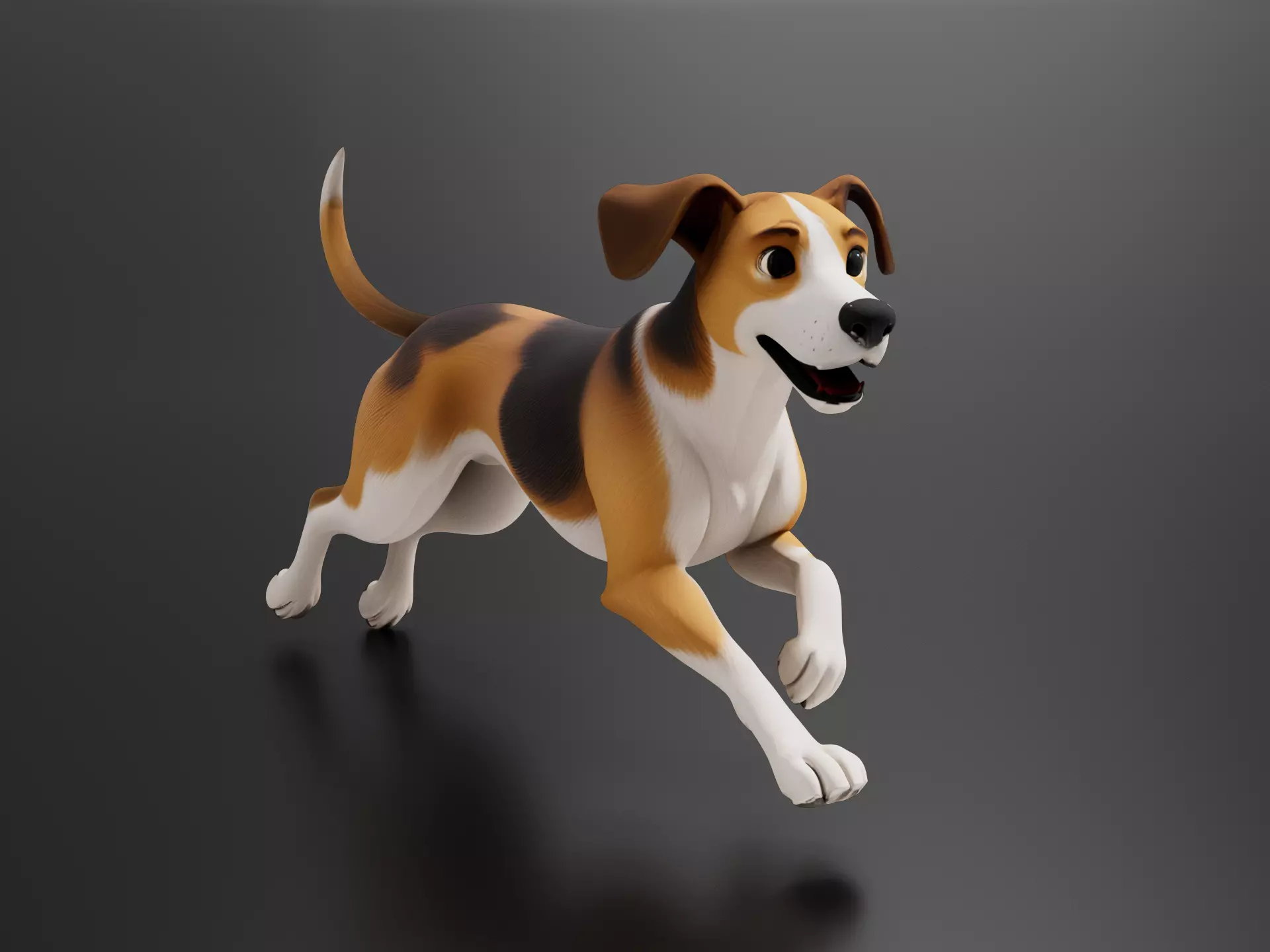 Running dog 03 3D print model