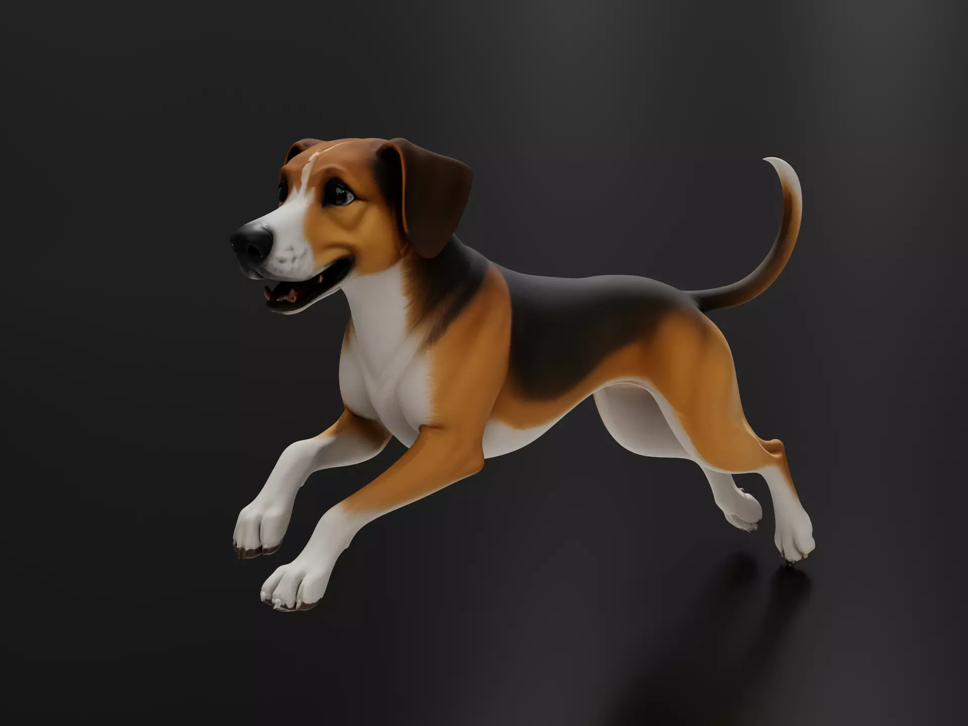 Running dog 04 3D print model