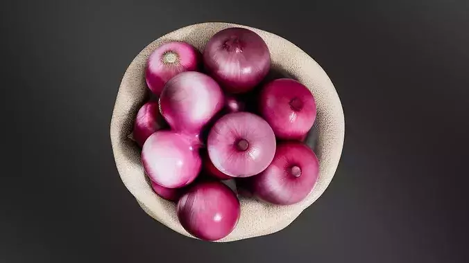 Sack onions 01 3D print model 6