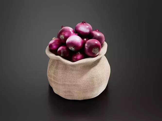 Sack onions 01 3D print model