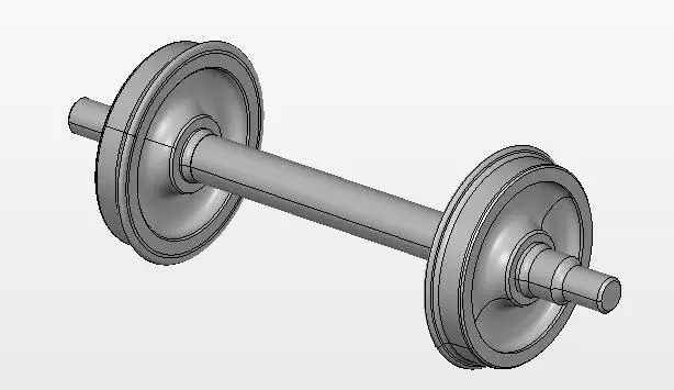 Tramway Asmbl WheelSET D675mm 3D model