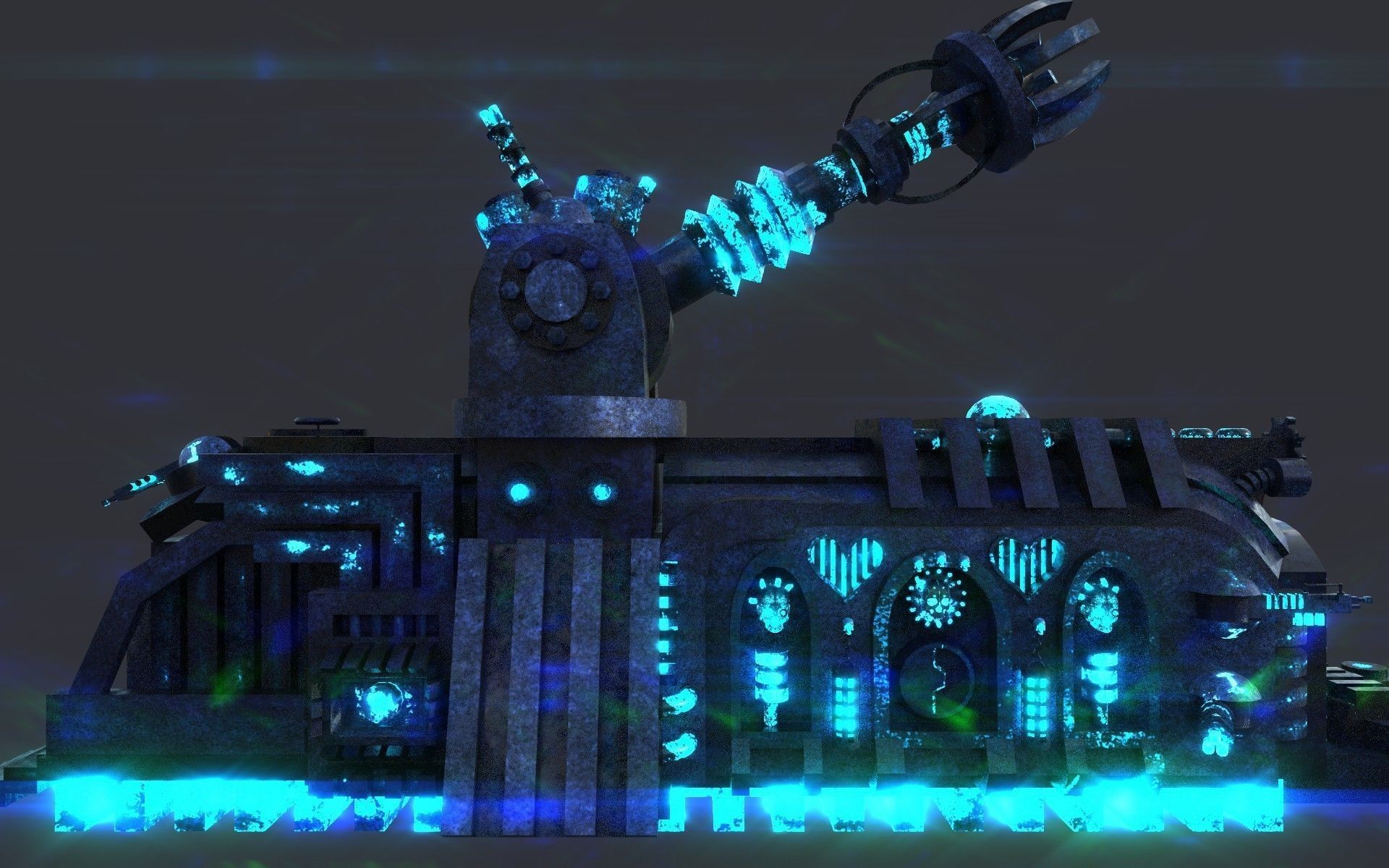 future train Free low-poly 3D model_13