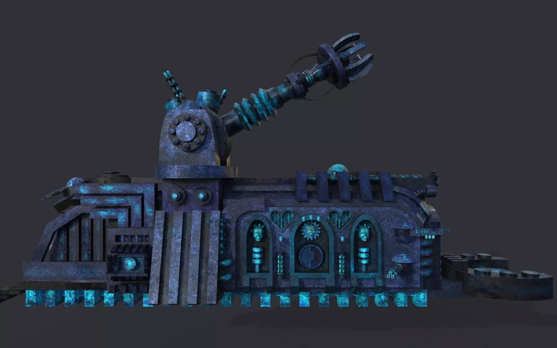 future train Free low-poly 3D model_0