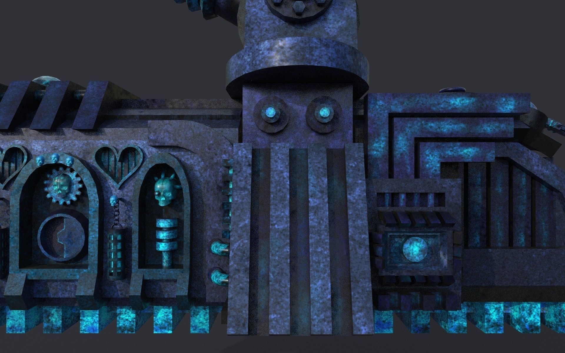 future train Free low-poly 3D model_5