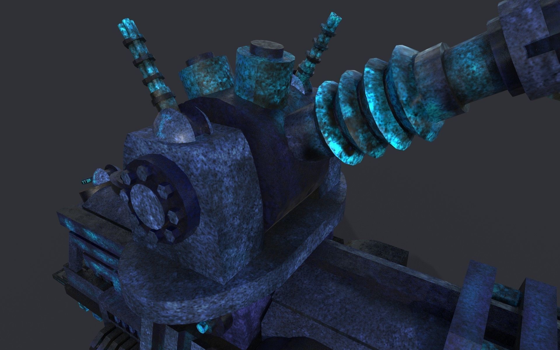 future train Free low-poly 3D model_10