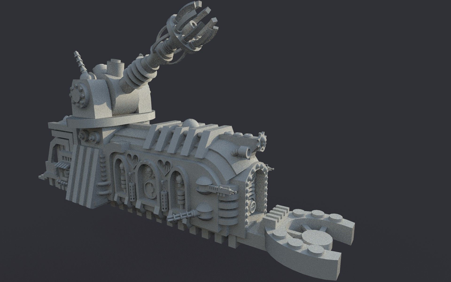 future train Free low-poly 3D model_16