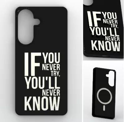 Quote Magnetic Case A57 5G 3D print model
